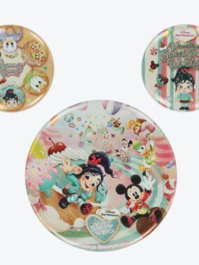 Tokyo Disney Resort 2026 Vanellope Sweet Pop World Button Badges Set of 3 Button